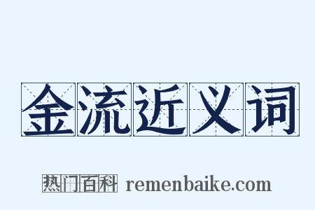 金流近义词是什么意思的图片